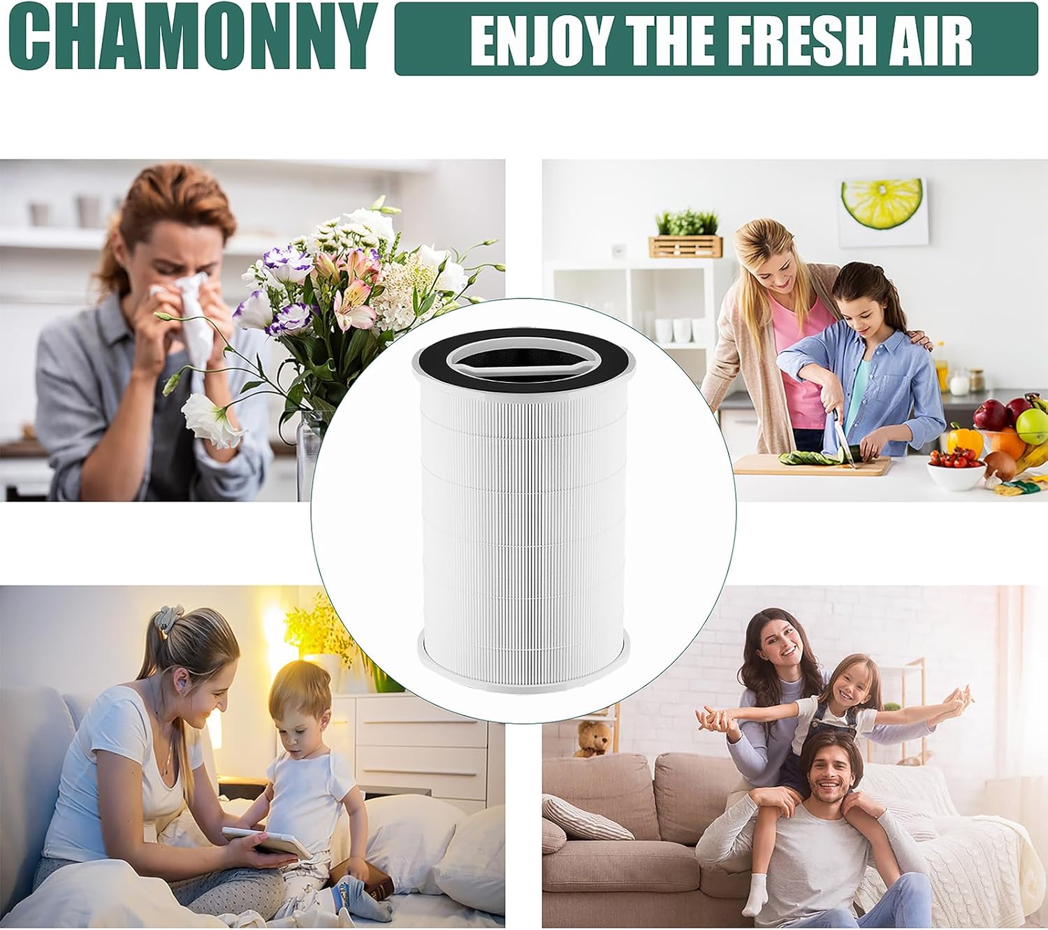 P200S/G200S Filter Replcement, Compatible with G200S/G200 and P200S/P200 Pro Air Purifier, 3-in-1 H13 True HEPA and Pre-Filter, 2 Pack - Image 6