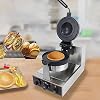 Hamburger Waffle Maker, 1300W Electric Burger Waffle Maker, Burger Machine Stainless Steel Ice Cream Waffle Maker Baker Machine Household Waffle Maker Cone Maker for Burger Waffles,A