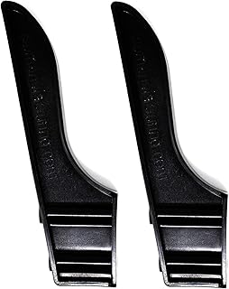 Black or White Dock Piling Line Holder Hook - Store Your Dock Lines/Ropes (2, Black)