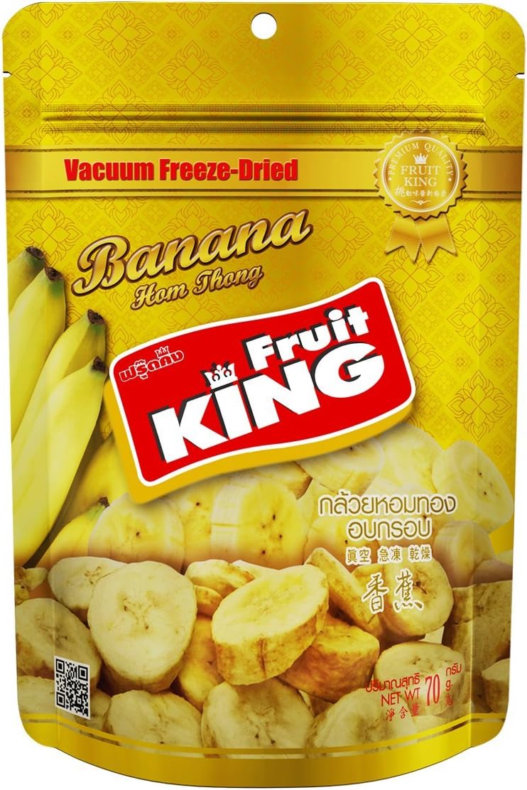 Fruit King Vacuum Freeze-Dried Banana 70-grams Package
