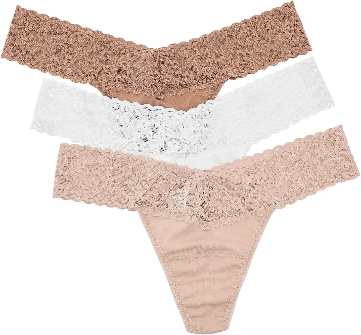 hanky panky - Supima Cotton Low Rise Thongs for Women | Lacy Lingerie, Cotton Panties | 3 or 5 pack