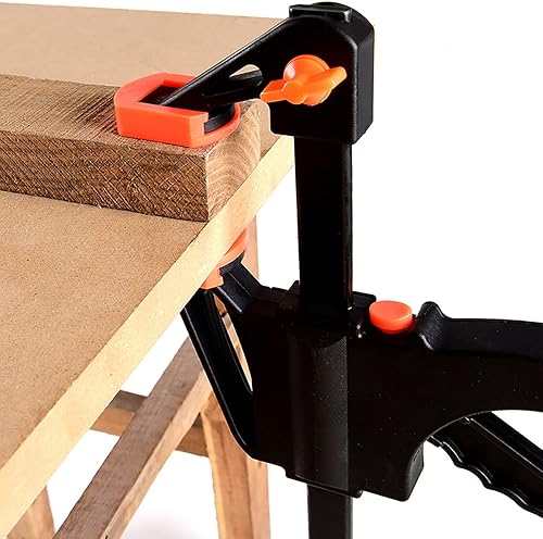 Miniatura 4 de 4 clips para carpintería, abrazadera F, de liberación rápida, herramienta de carpintero resistente, herramienta de mano para carpintería