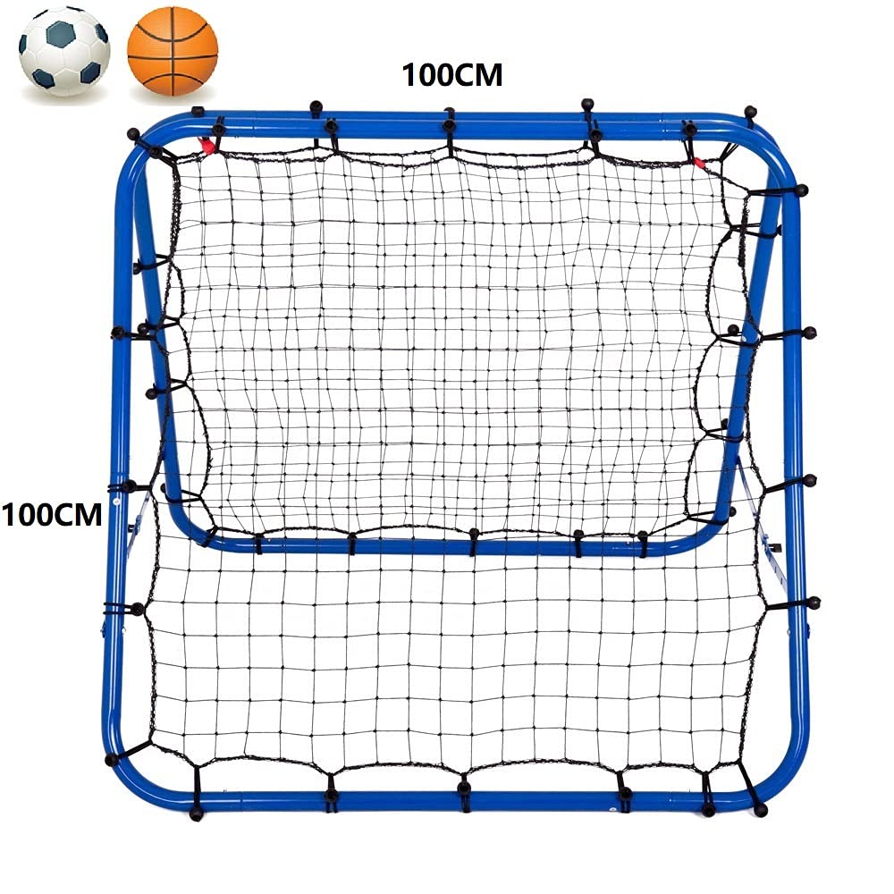 Rete da allenamento per calcio a doppia faccia, rete da rimbalzo professionale, porta da calcio, bersaglio per calcio, gioco per insegnare ai bambini, rete da rimbalzo regolabile di qualità premium