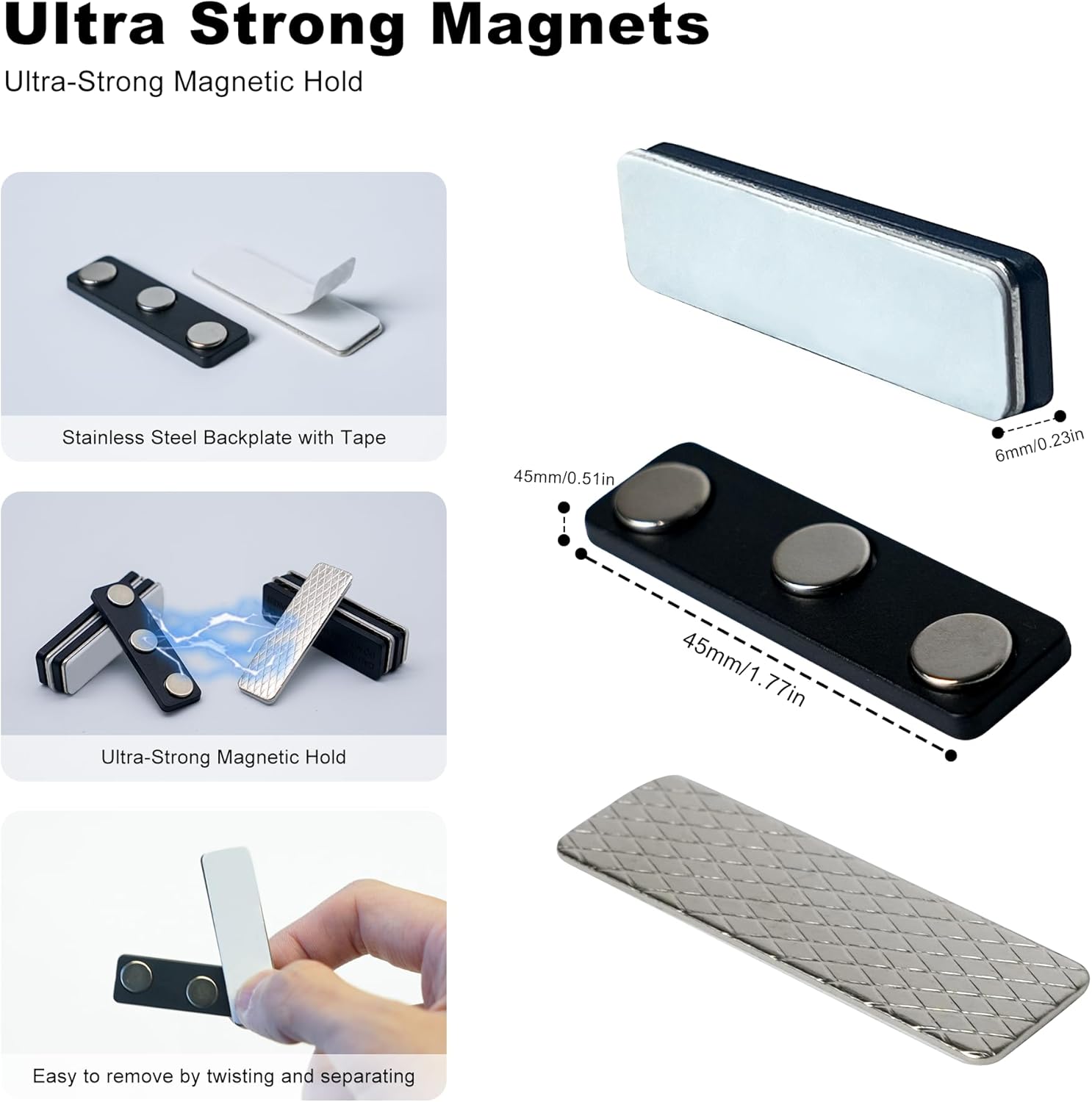 100% Magnetic Blackout Window Cover, Portable No Drill Cuttable Blackout Blinds with Extra Long Hook & Loop Strips, for Bedroom, Nursery, Baby, RV,Media Room,57” x 118”