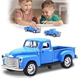 AGSIXZLAN Little Blue Truck Toy for Toddlers 2 3 4 5 6 7 8 Year Old Boys Girls,1:32 Alloy Toddlers Car Toy Driveable,Car Door Can Open,Toy Trucks for Kids Easter Christmas Birthday Gifts