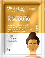 Mascara Facial De Limpeza Total Ouro Sache 8G Max Love
