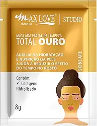 Mascara Facial De Limpeza Total Ouro Sache 8G Max Love