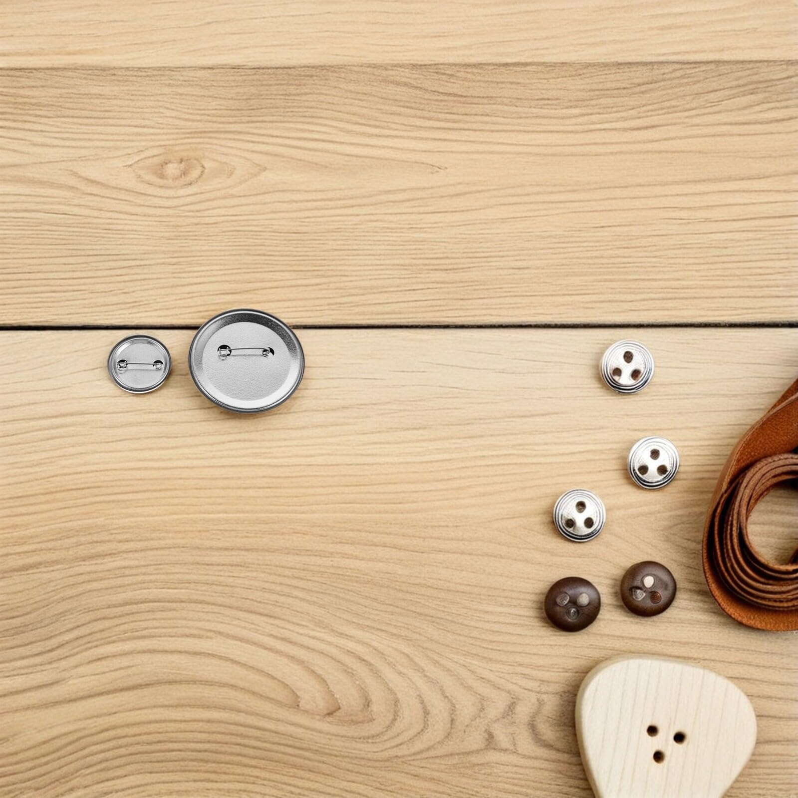 LIFKOME 200 Sets Teiliges Metall-button-badge-kit für Button Maker Machine DIY Anstecknadeln Sichere Befestigung Vielseitig für Bastelprojekte Weihnachtsdeko