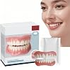Silicone Denture Reline Set,Silicone Reline Denture Set for Women,Advanced Full Denture Kit Teeth Top and Bottom,Soft Dentures False Teeth Set,Temporary Tooth,Silicone Denture Set,Teeth Veneers