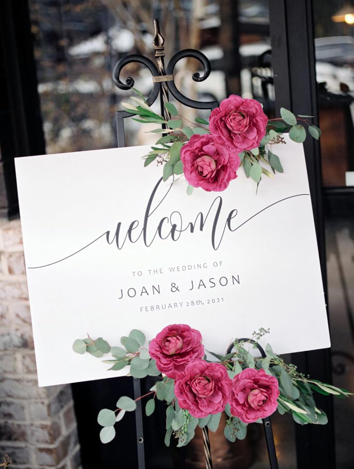 6Pcs Faux Ranunculus Flowers 19.7’’ Peonies Artificial Flowers Silk Ranunculus with Stems for Vase Table Centerpiece Home Wedding Party Garden Decoration(Rose Red) - Image 3