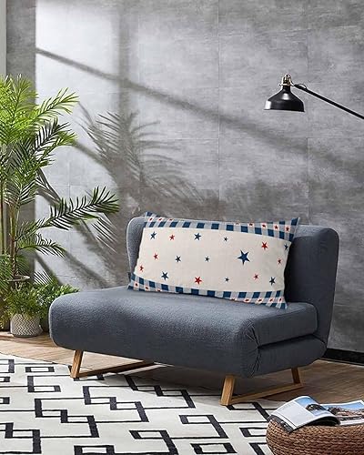 Miniatura 3 de Fundas de almohada de tamaño King con estrellas rojas y azules, fundas de almohada suaves para cama, fundas de almohada decorativas de lujo, funda