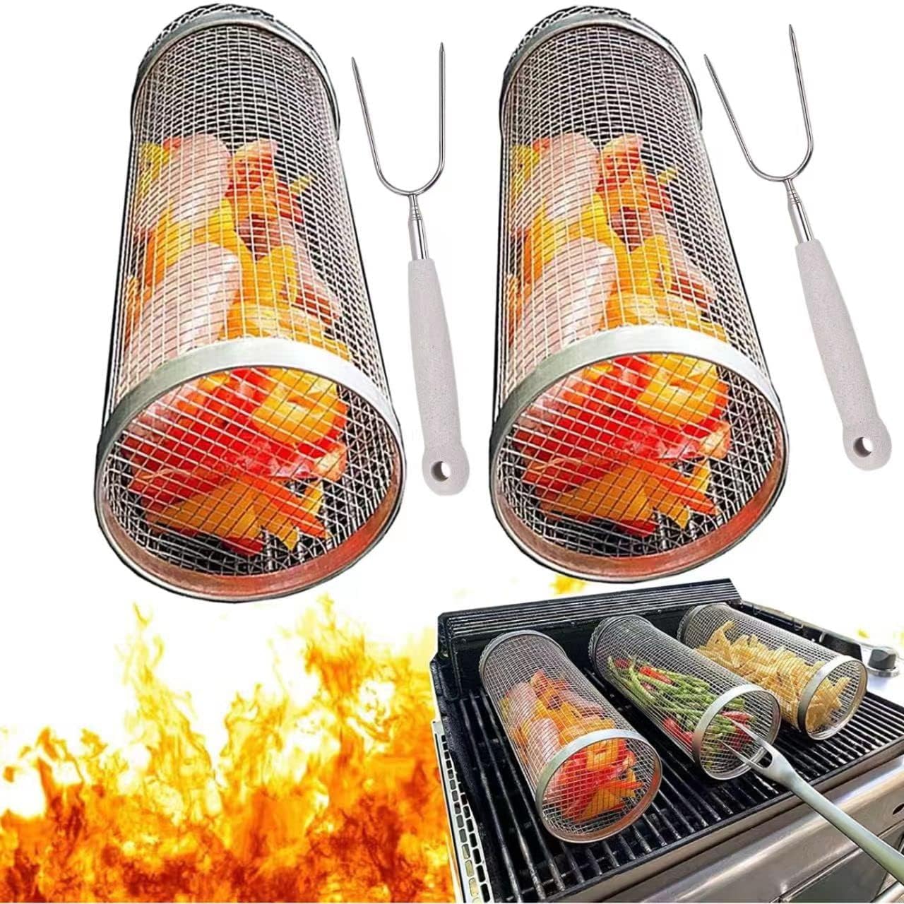 2pcs Grill Baskets For Outdoor Grill Greatest Grill