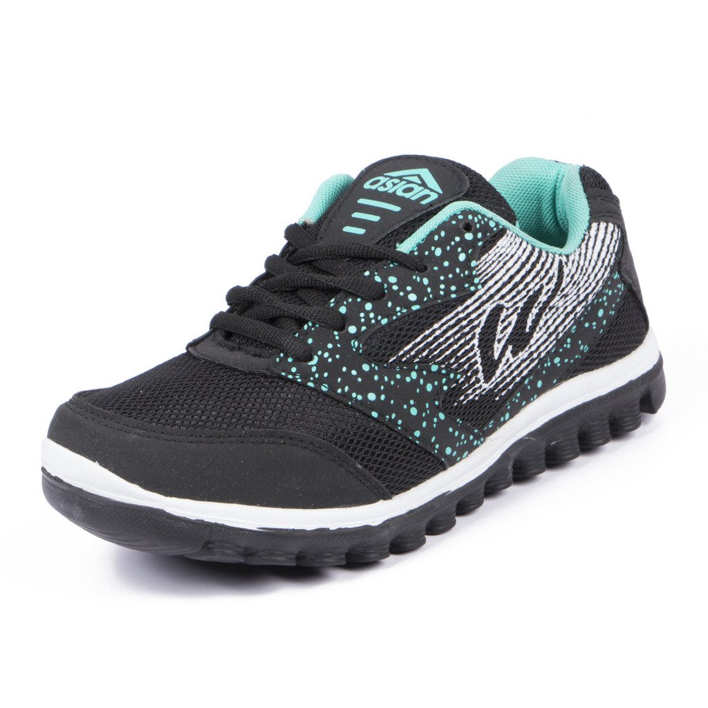 ASIANShoes Riya 21 Black Firozi Women Sports Shoes