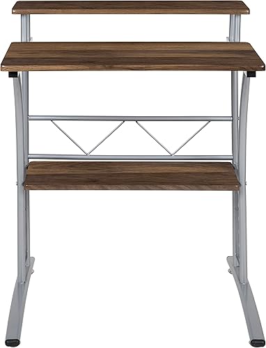 Miniatura 8 de Flash Furniture escritorio para computadora Nogal rústico,Negro,Blanco,Arce,Mahogany,Gris (rustic gray),Nogal,https://www.amazon.com/dp/undefined