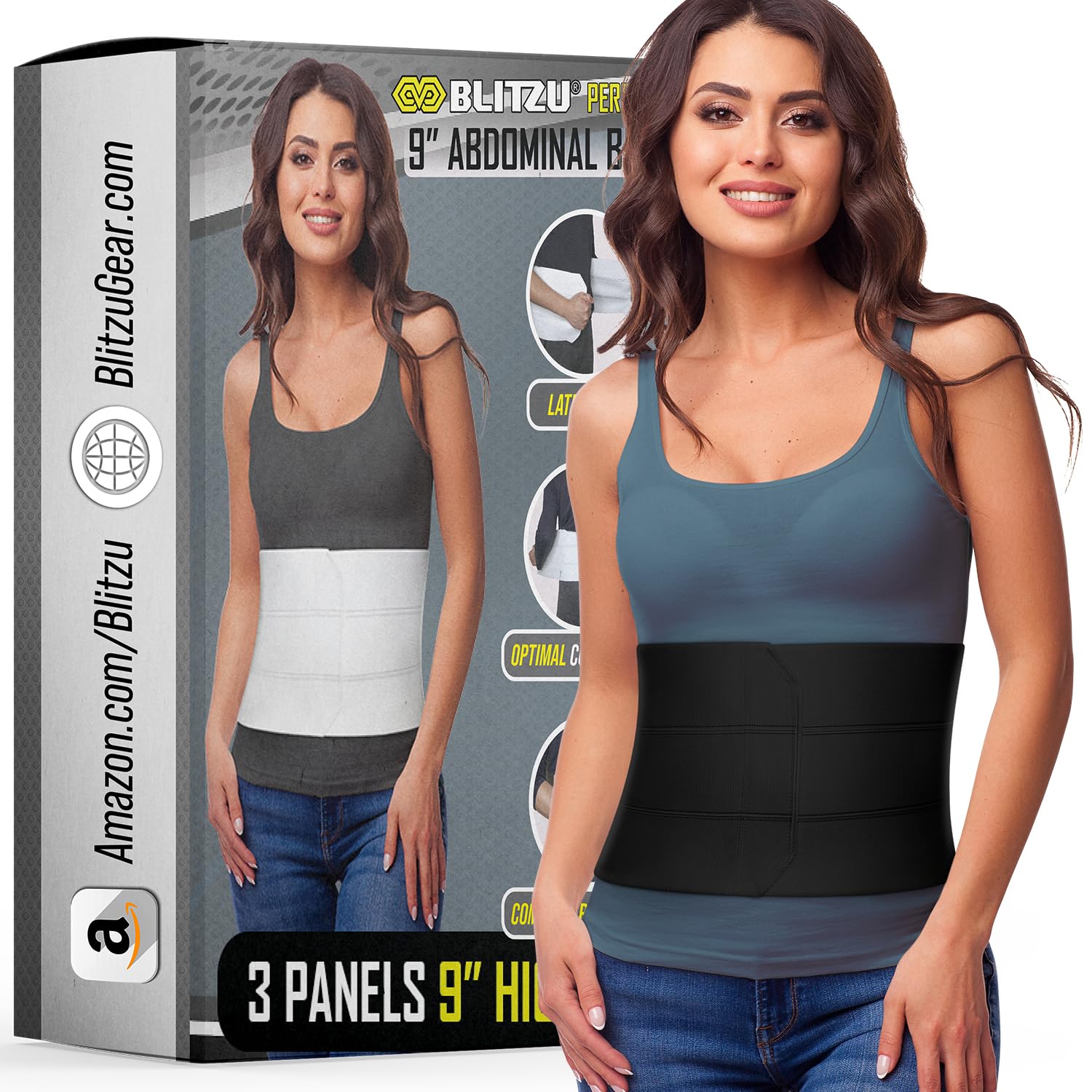 BLITZU Postpartum Belly Band & Abdominal Binder 9