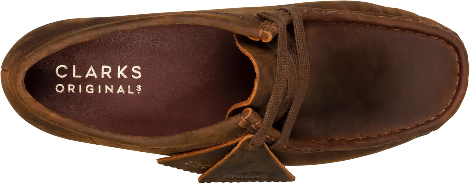 Clarks Womens Wallabee Moccasins Flats Casual - Brown - Image 7