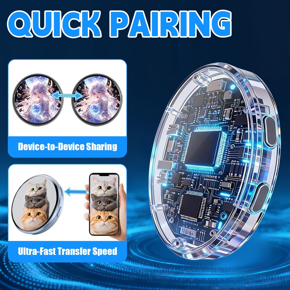 Badge à épingle Numérique avec écran Tactile IPS 1,8" Programmable Portable pour Fans Anime Cosplay Concert
