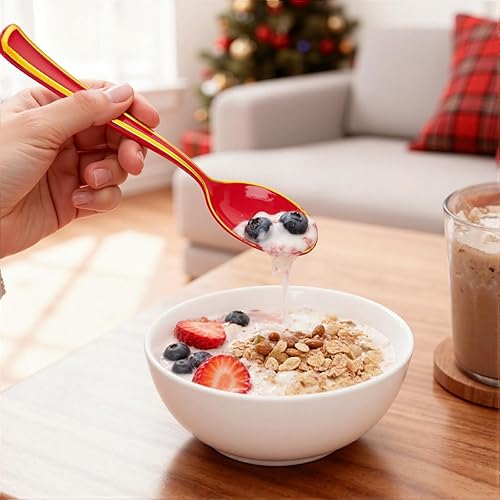 Vista 52 de WDF Cubiertos de plástico negro de 180 piezas, el juego de cubiertos de plástico incluye 60 tenedores, 60 cuchillos, 60 cucharas, cubiertos Negro