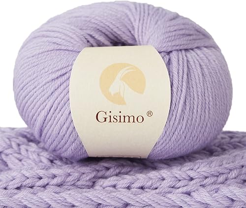 100% lana merino, hilo lujoso y suave de 6 capas para tejer a mano y ganchillo, 1.76 onzas1.76 oz, 127 yardas380.6 ft (morado, 1 bola) disponible en Yaxa Venezuela