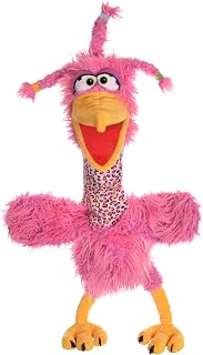 Living Puppets - Dizzy The Big Pink Bird, 26-Inch Plush Hand Puppet for Boys and Girls
