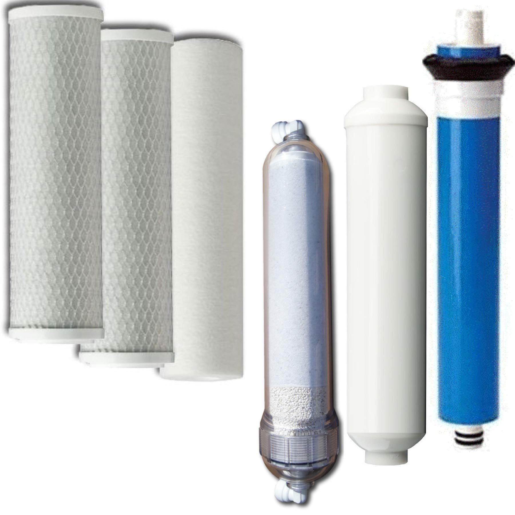 REVERSE OSMOSIS 2 CARBON BLOCK. CARBON INLINE. ALKALINE FILTER. 75 GPD MEMBRANE …