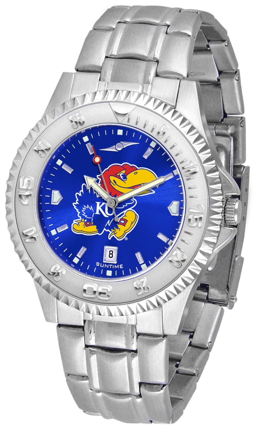 SunTime Men's Competitor 40mm Quartz Watch, 20mm Stainless Steel Strap, Anochrome Dial