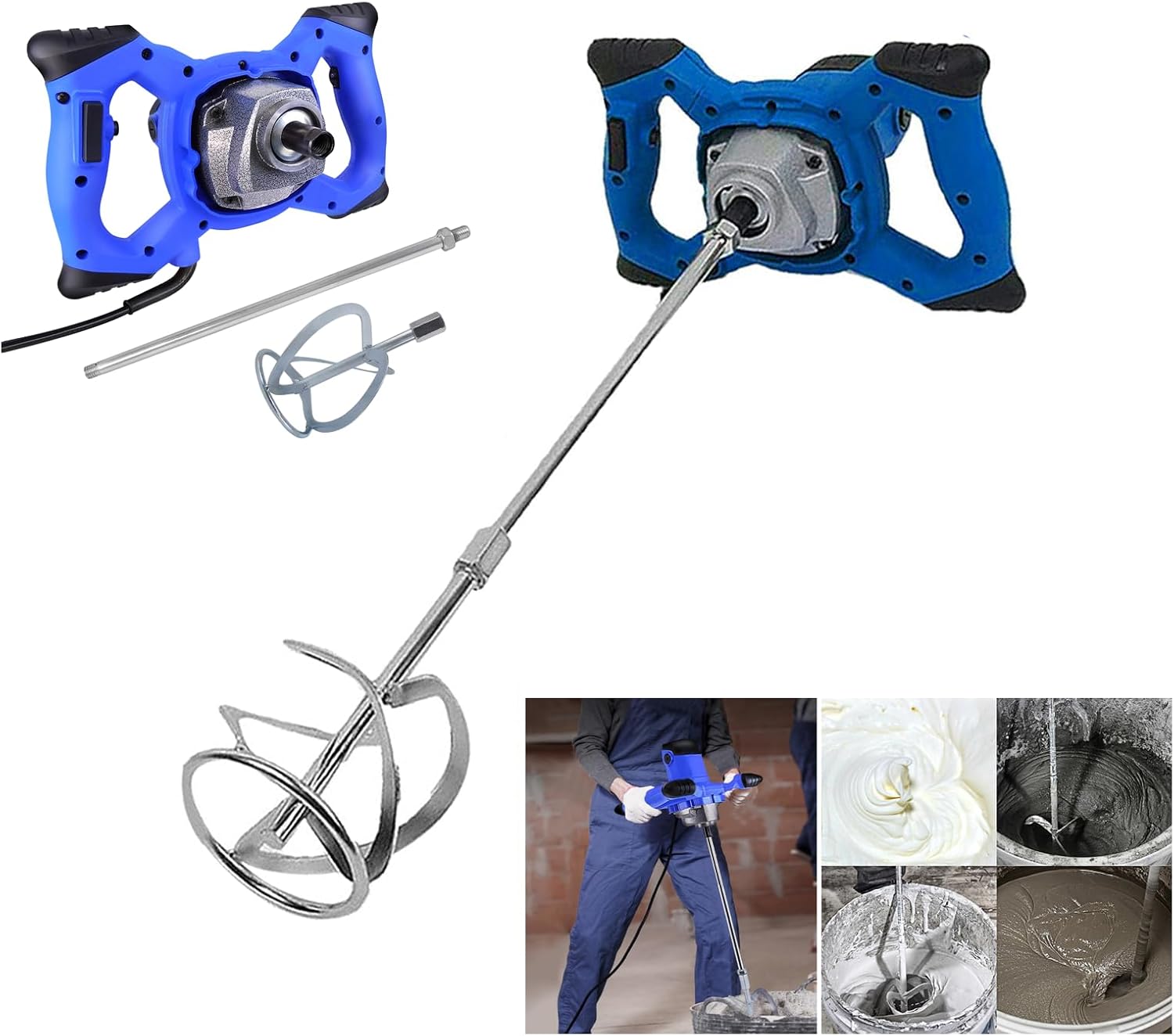 2600W Portable Electric Concrete Cement Plaster Grout Paint