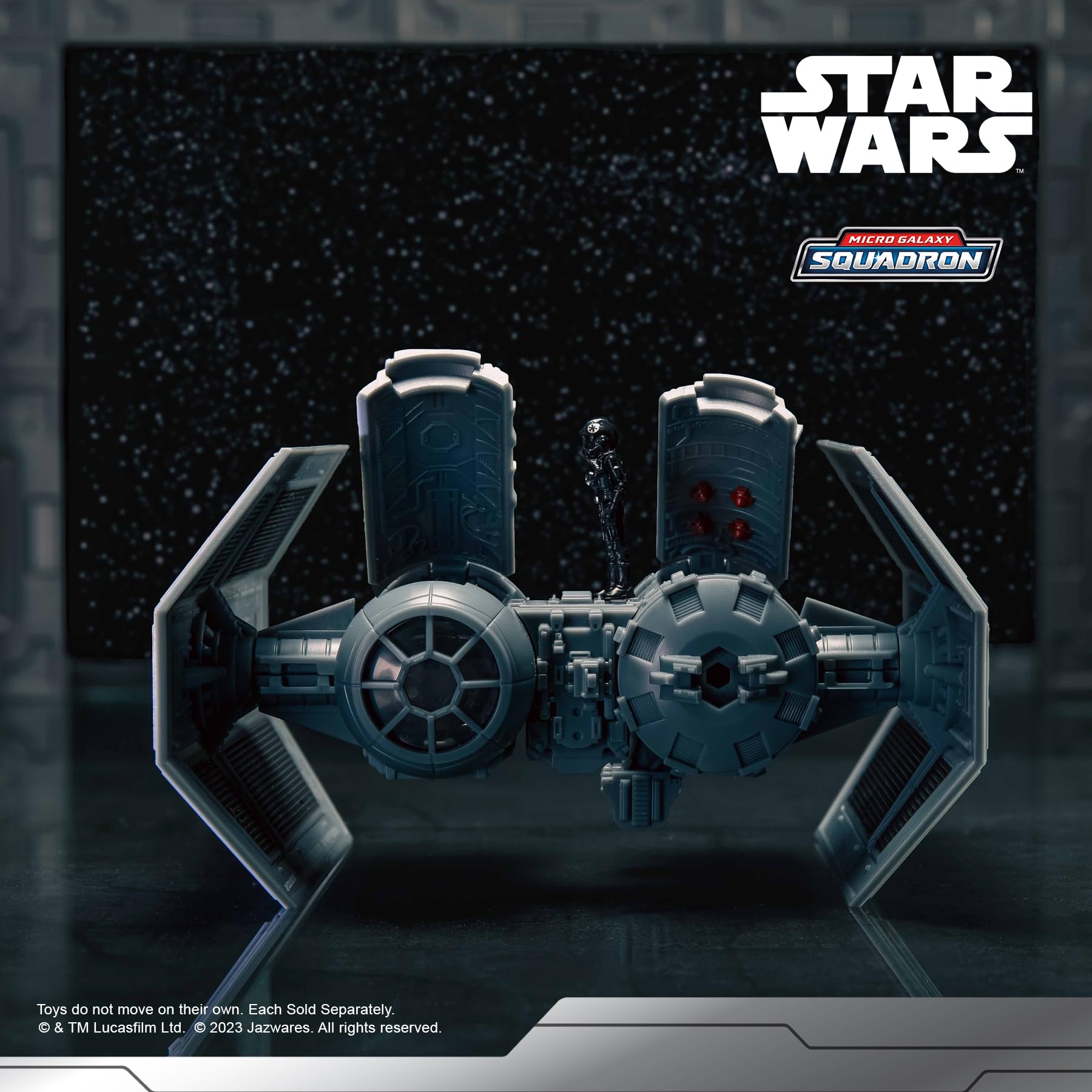 Star Wars Micro Galaxy Squadron Tie Bomber – 5 Pulgadas Starfighter Class Vehicle with 1 Inch Tie Pilot Micro Figure Accessory