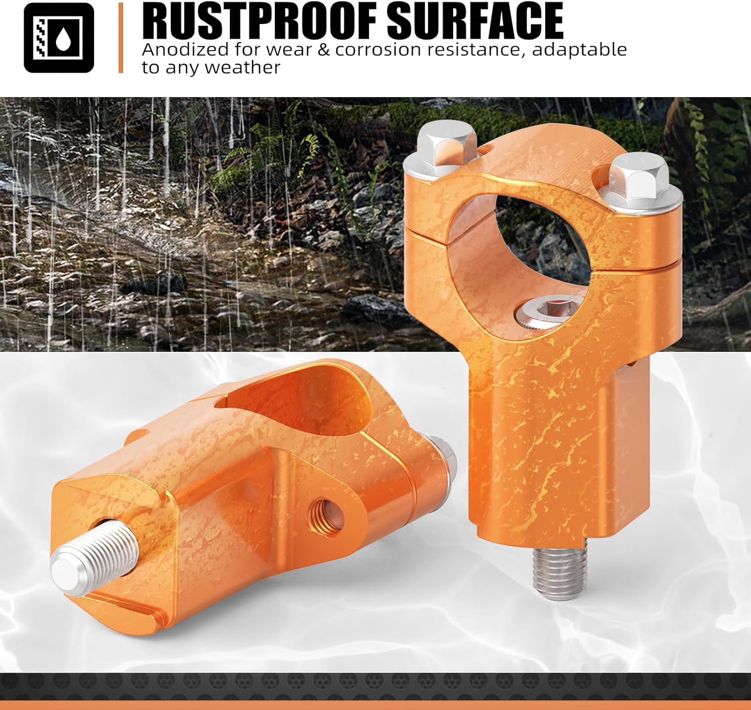 NICECNC GPS Mount Adjustable Pitch Angle + Motorcycle Handlebar Mounts Clamp Riser Aluminum See Fitment