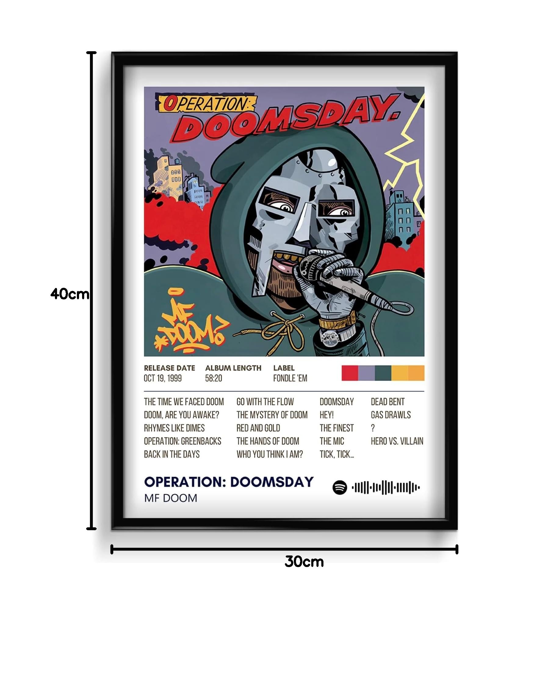 DOOMSDAY Poster by MF DOOM - Wall Art Sticker -4