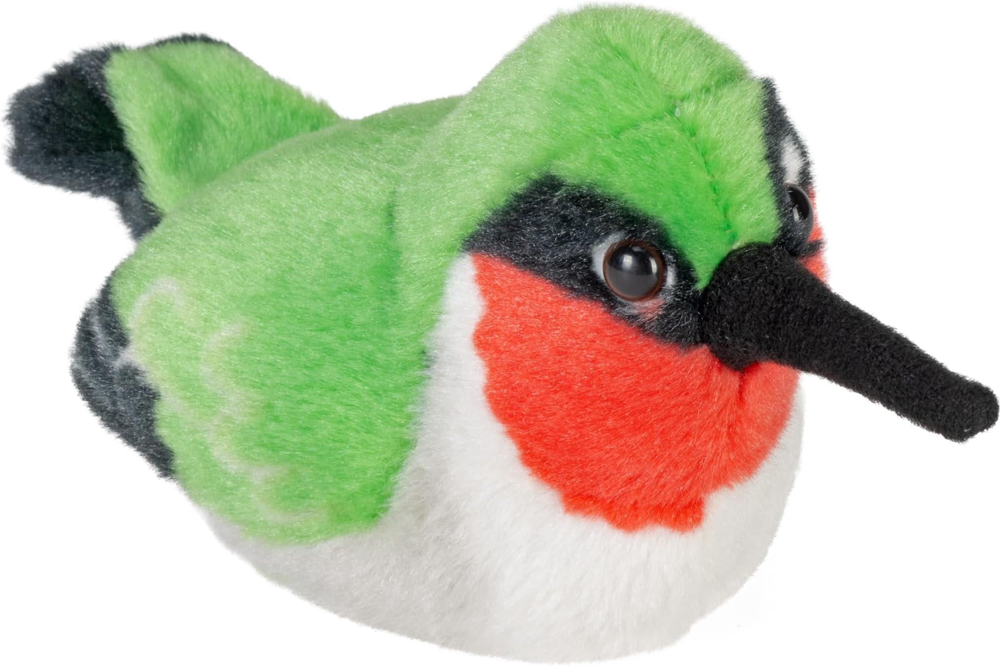 Audubon Birds Ruby-Throated Hummingbird with Authentic Bird Sound, Stuffed Animal, Bird Toys for Kids & Birders
