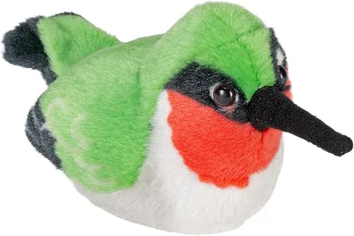 Wild Republic Audubon Birds Ruby-Throated Hummingbird with Authentic Bird Sound,