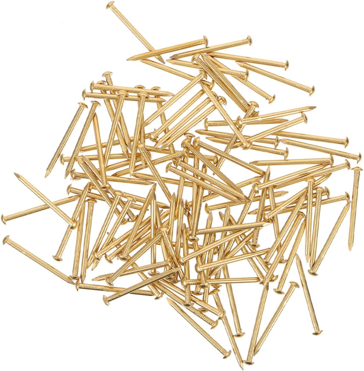 2030pcs Round Head Copper Nails for Furniture and Picture Hanging Antique Brass Small Nails for Woodworking Projects and Decorative Fasteners