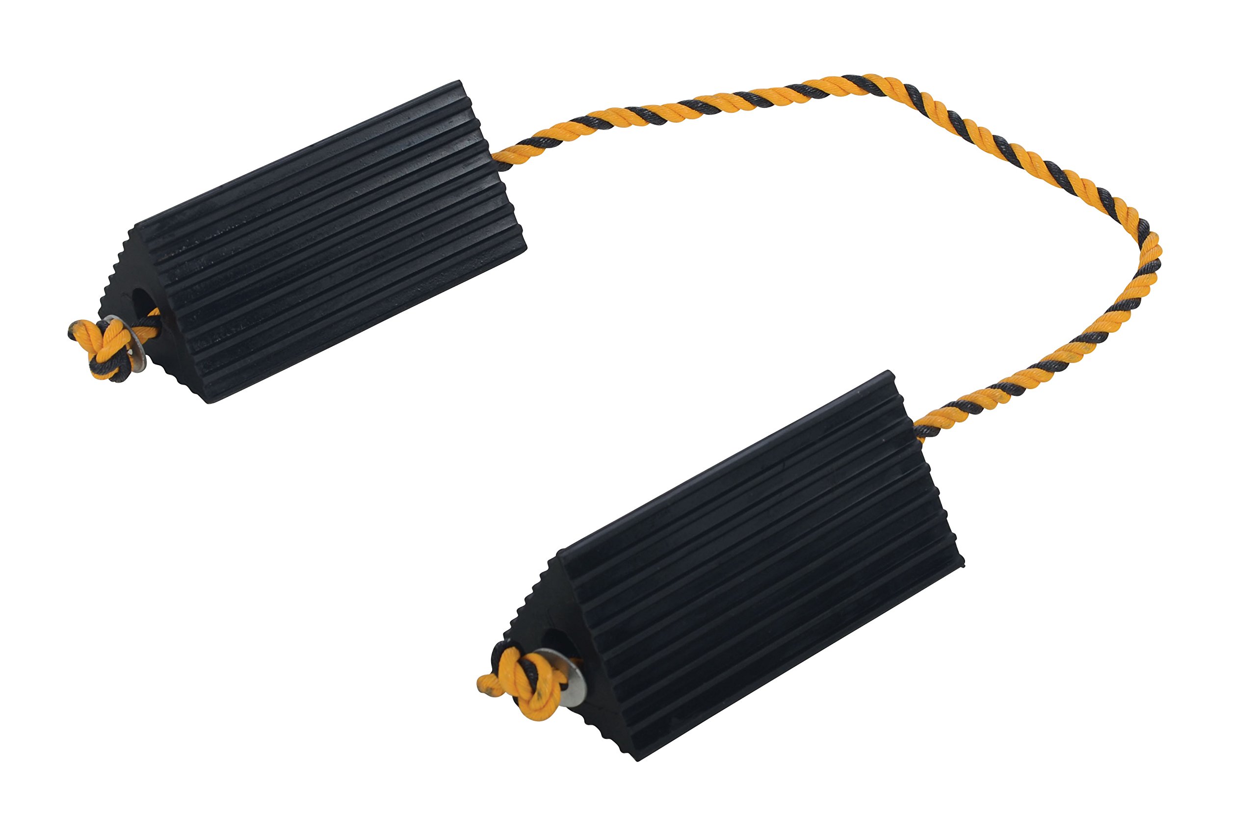 Vestil AC-13 gumowe koło linia lotnicza klin z liną, 25 cm szerokość x 10 cm wysokość x 12 cm długość
