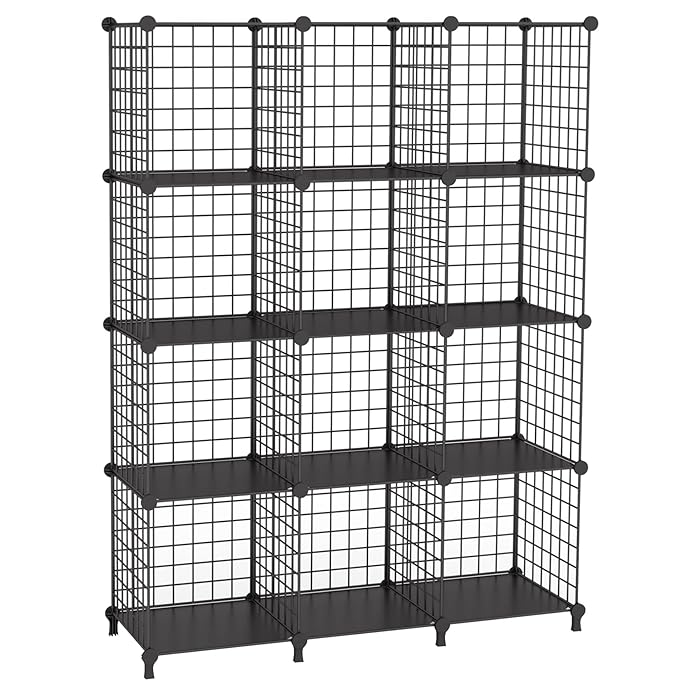 Buy AWTATOS Wire Cube Storage, 12 Cube Organizer Shelf for Closet