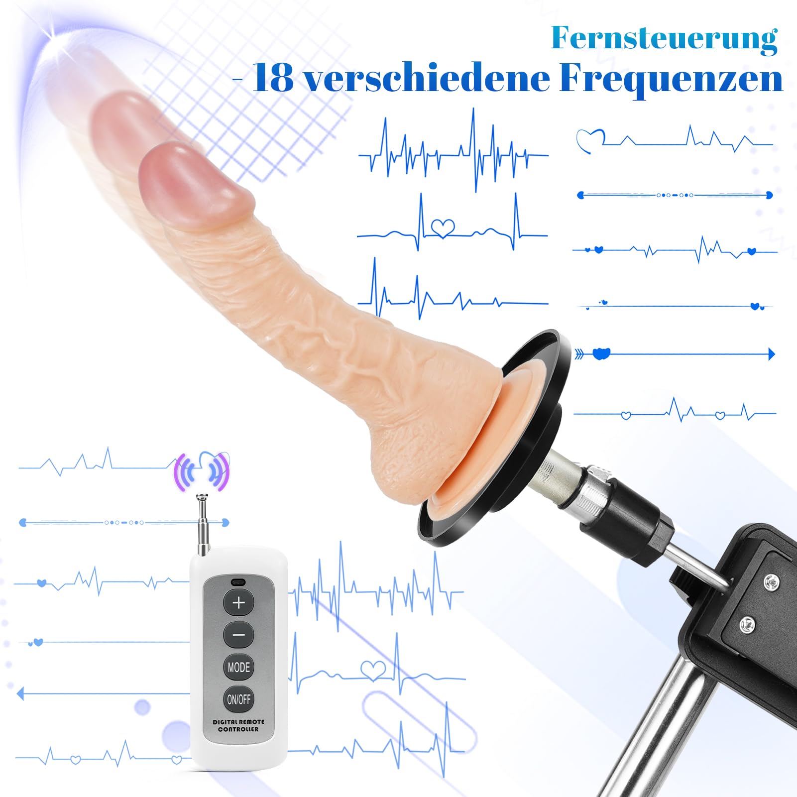 Sexmaschine,Premium Fickmaschine mit 3XLR Stecker,Automatische Liebesmaschine für Frauen und Männer, Fickle Maschine mit Dildo und Saugnapfadapter,Sex Spielzeug Masturbation Maschine Sextoy