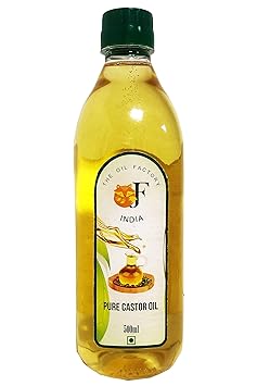 The Oil Factory Cold Pressed 100% Pure Castor Oil - 500 Ml pack of 1