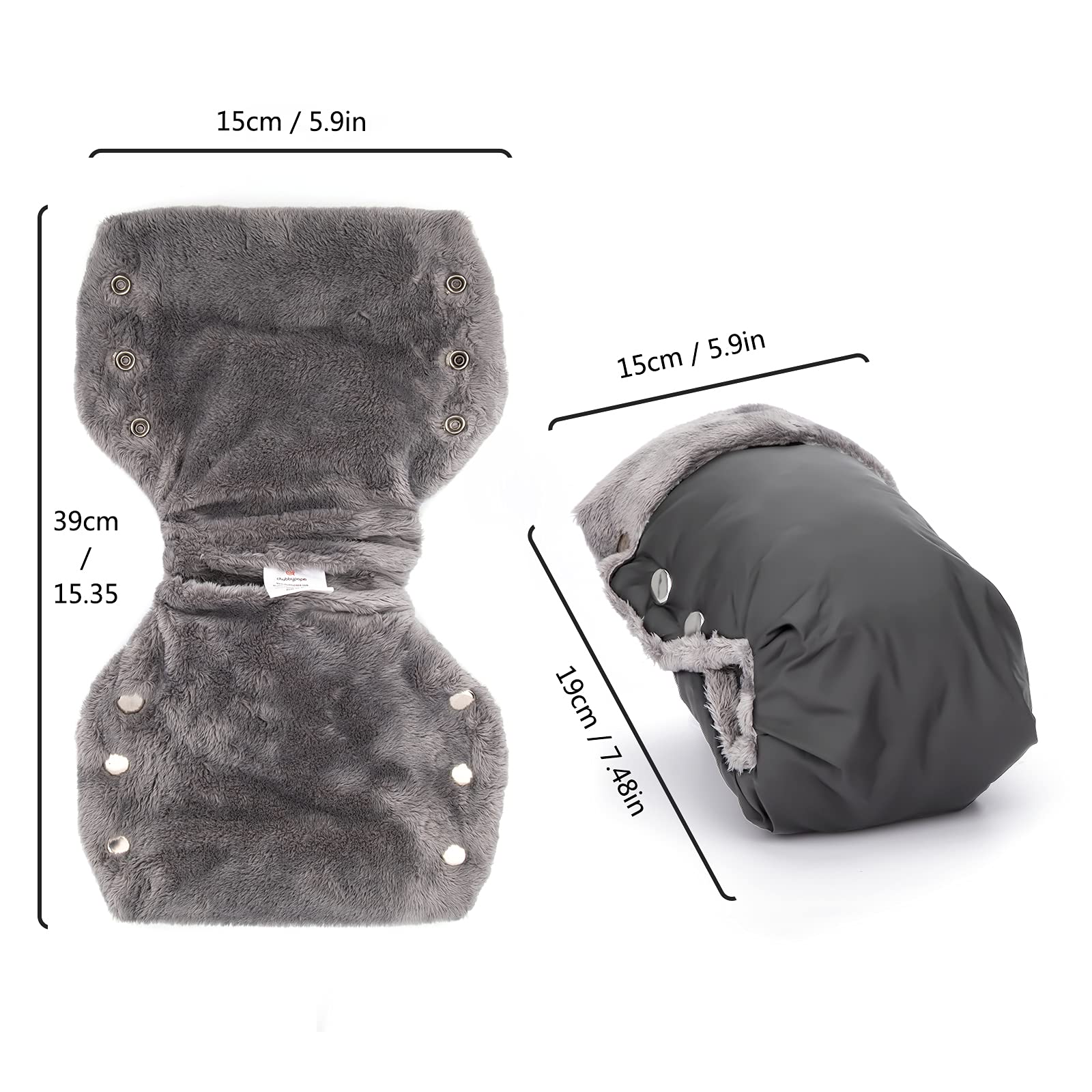 Guanti Passeggino Universale Antivento Manicotto Scaldamani Inverno in Pile Termico Impermeabile Guanti Da Passeggino Caldo Manicotti Per Buggy Rimorchio Carrozzina Per La Bicicletta