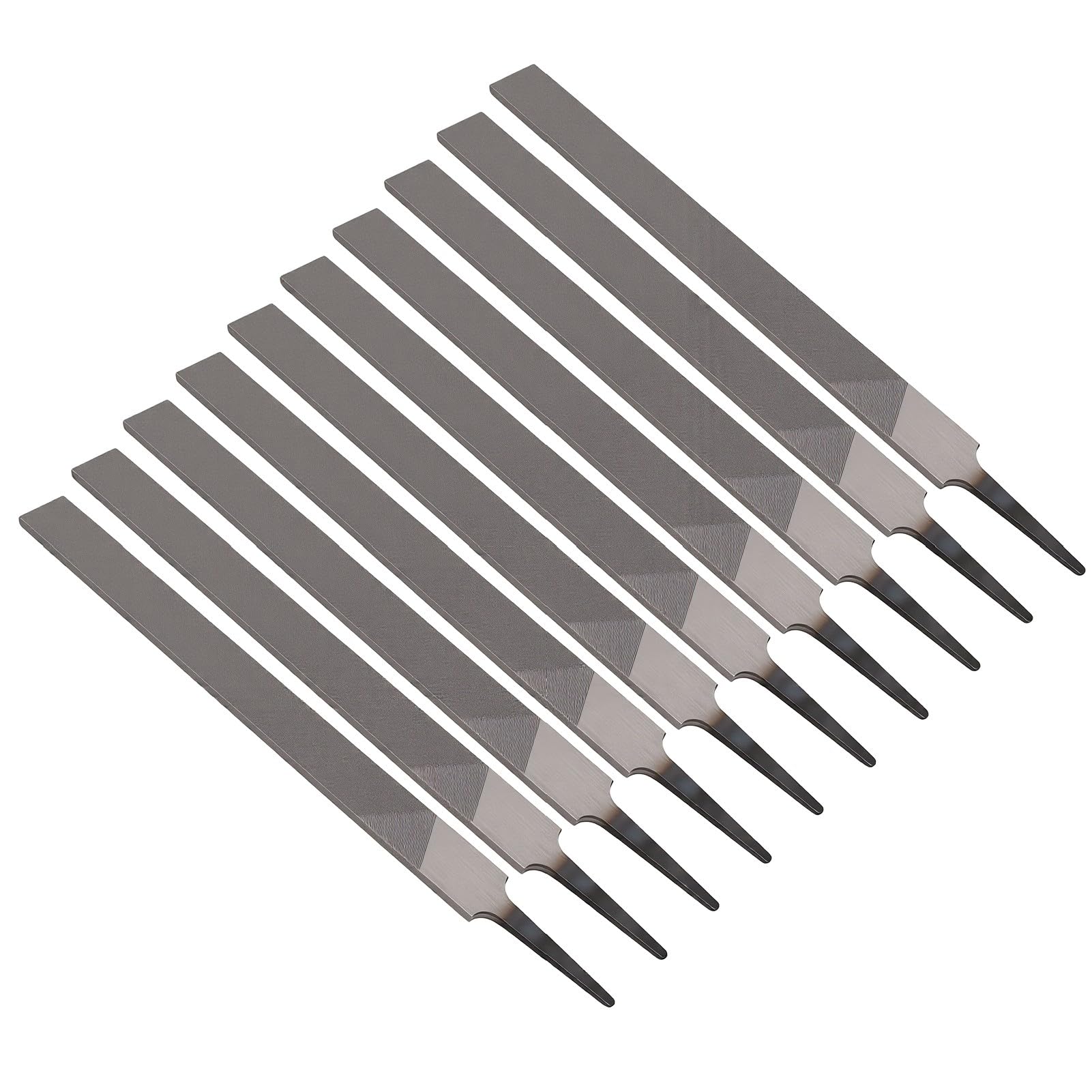Wysokowęglowa Stalowa Pilnik Płaski, długość 250 Mm, do Ręcznego Użytku (Cienki 10PCS)