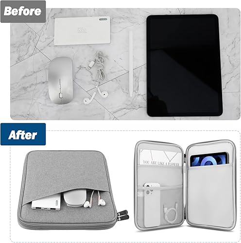 Miniatura 4 de MoKo Funda para tablet de 9 a 11 pulgadas, compatible con iPad Air 5 de 10.9 pulgadas 2022, iPad Pro 11 2021-2018, iPad 10.2 2021-2019, iPad Air 4