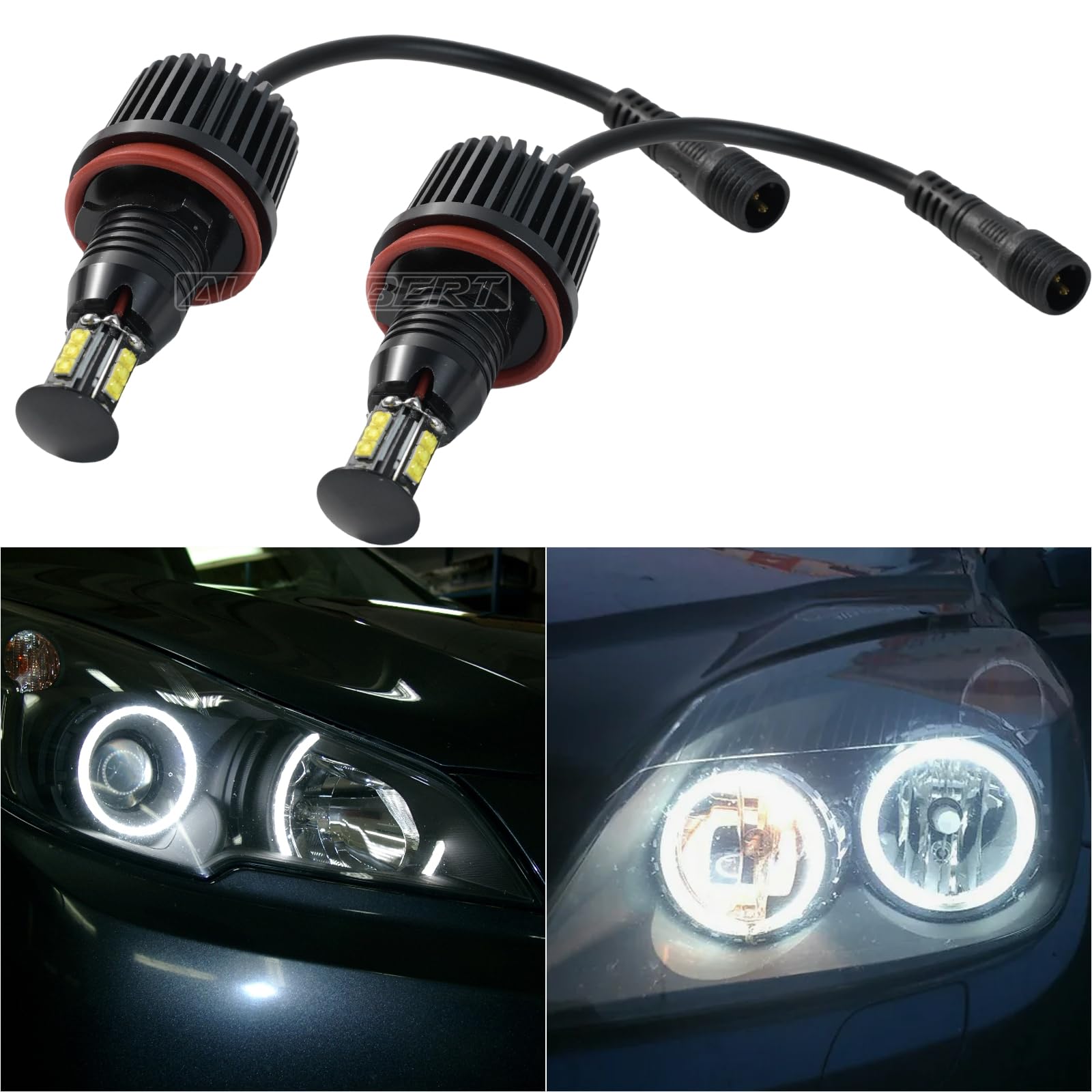 AUTOXBERT Angel Eyes für BMW E92 E87 E90 E91 E60 E61 E63 E70 E71, 2 Stück Premium und Langlebig Halo Marker Ring