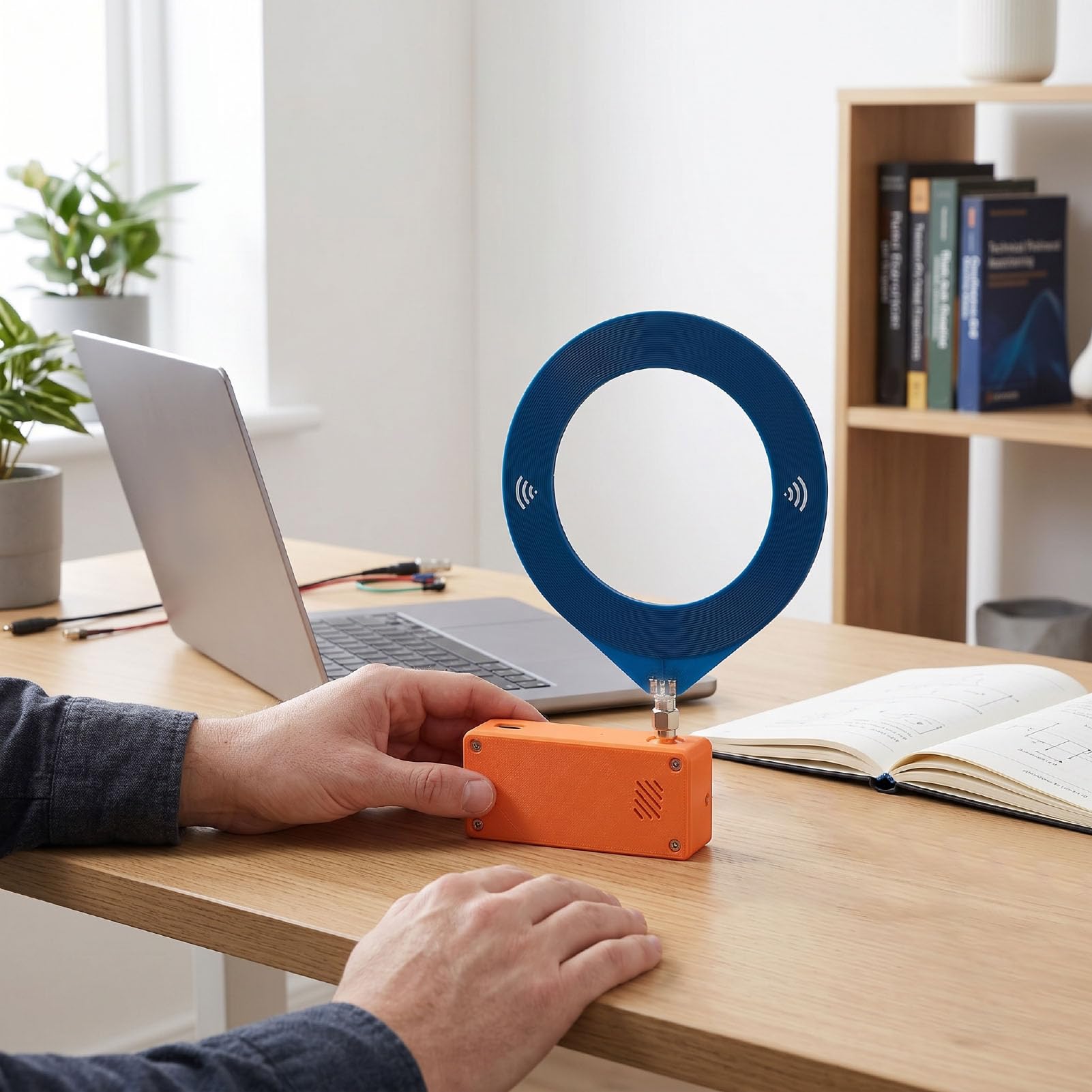 FTVOGUE Tragbares AM-FM-Transistorradio mit 1,9-Zoll-IPS-Bildschirm für | SI4732 DSP-Empfänger, Unterstützt FM/AM/LSB/USB, Wiederaufladbarer 800-mAh-, Kompaktes ABS-Gehäuse