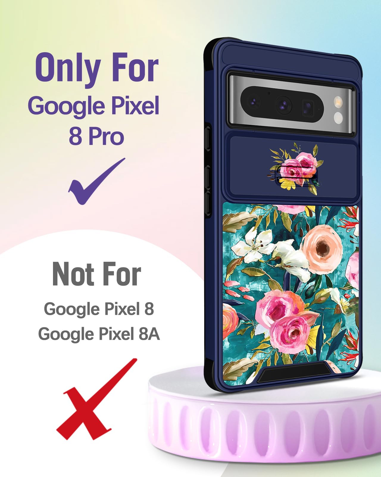 Buleens For Google Pixel 8 Pro Case 6.7 Inch - With Ring Stand & Camera Cover Aesthetic Cute Designed For Women Girls Girly Cartoon Kawaii Dog Unique For Pixel 8 Pro - View #5