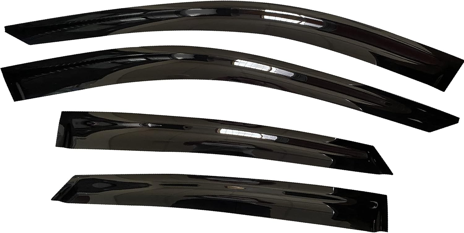 YW AUTO Out Channel Ventvisor/Window Deflectors/Window Visor | Fits 2023 - ON Toyota Crown, 4 pcs.