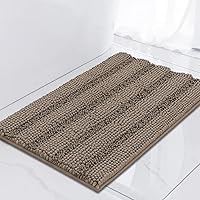 Vista 108 de Turquoize Alfombras de Baño Chenille Peludas Alfombra de Baño Antideslizante Gruesas Alfombras de Baño Peludas para Baño Chenille Juego de Alfombra