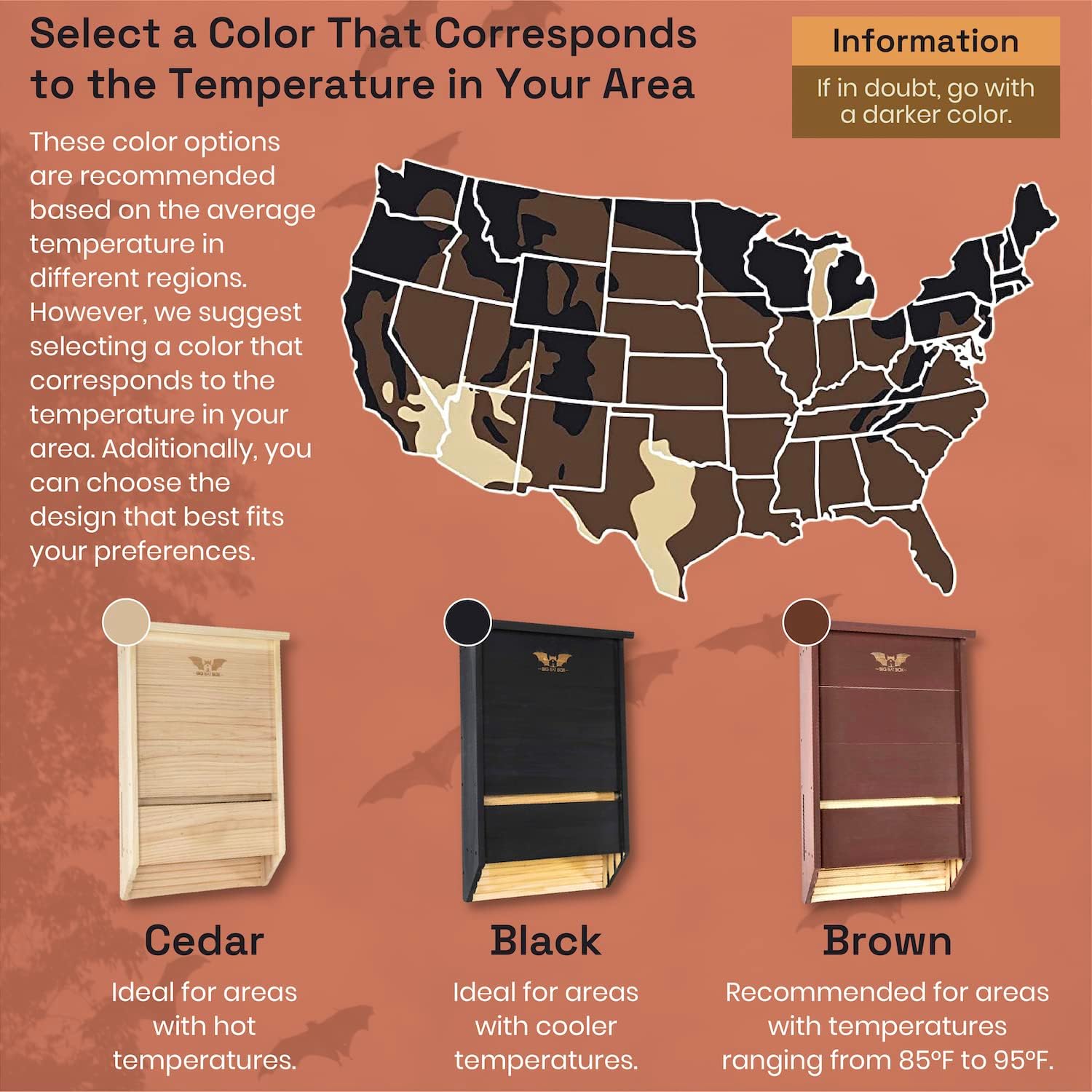 WildYard Bat Houses for Outdoors - Black 3 Chamber Model - Pole, Wall & Tree Mount Bat Roosting Box & House Kit for Backyard