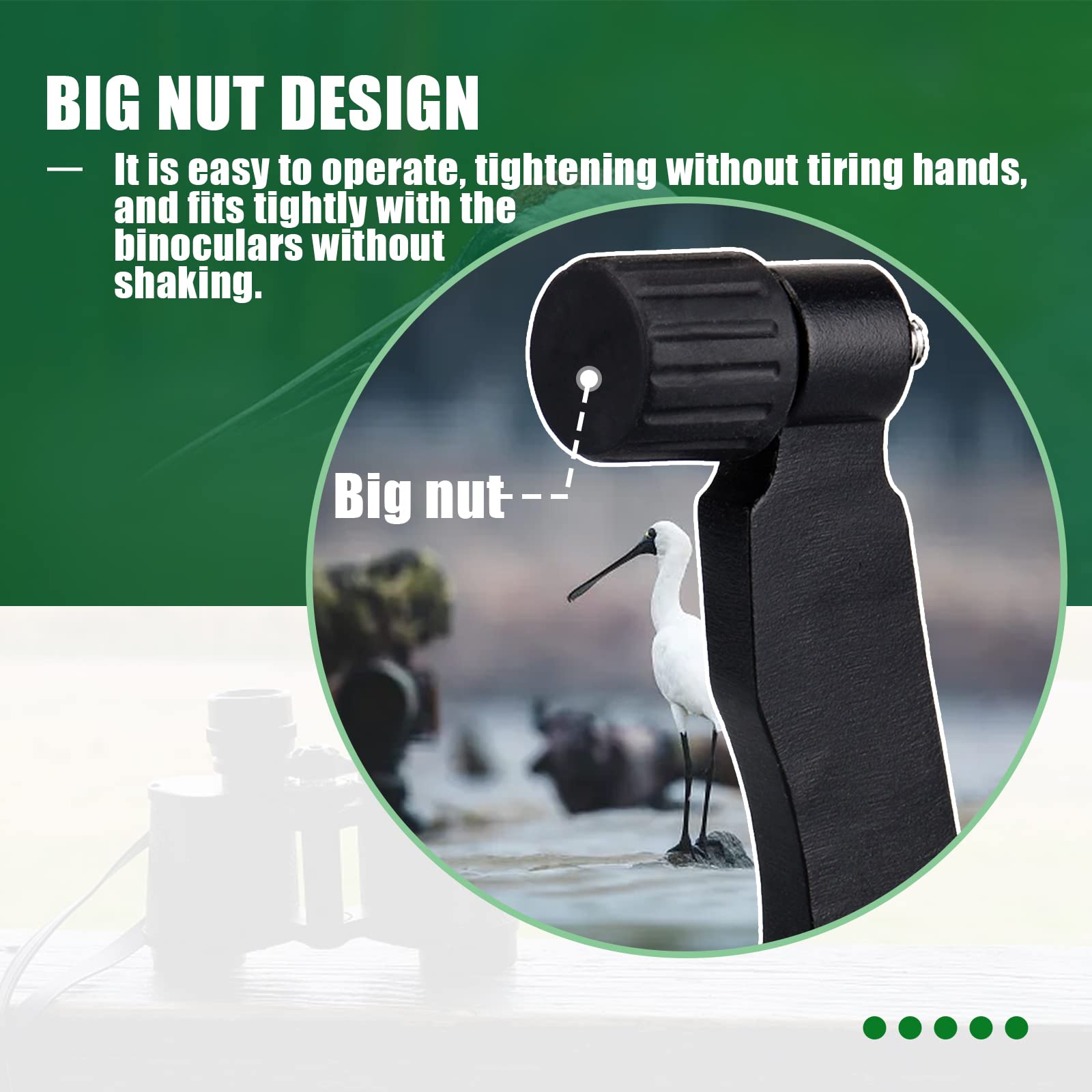 Svbony Adattatore Treppiede 1/4 inch Completamente in Metallo Binocolo Treppiede Adattatore per Bird Watching Osservazione della Fauna Selvatica (0.7cm)