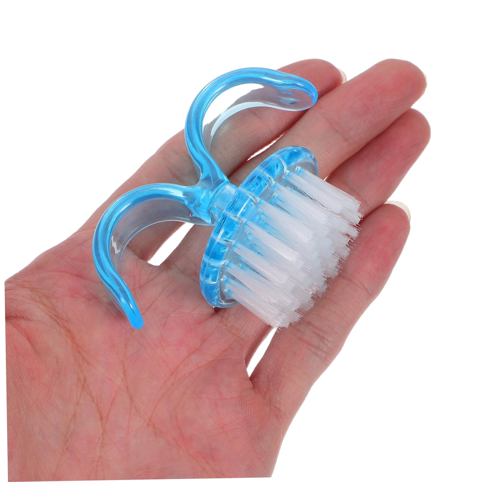 Mikinona 8 Piezas Cepillos de Uñas con Mango Cepillos de Polvo de Uñas de Plástico Resistente Cerdas Suaves para Limpieza Precisa de Manicura Casa y Salón Diseño Compacto Portátil