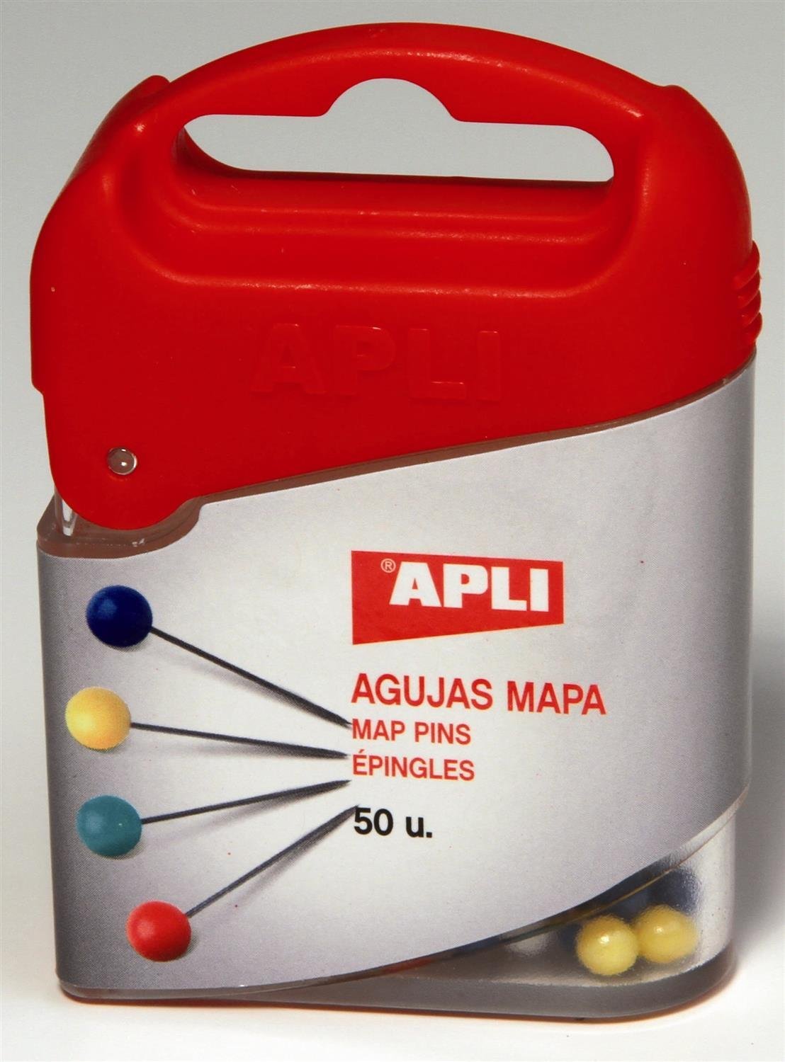 APLI 12348 - Pack of 50 Map Needles, 4 x 20 mm