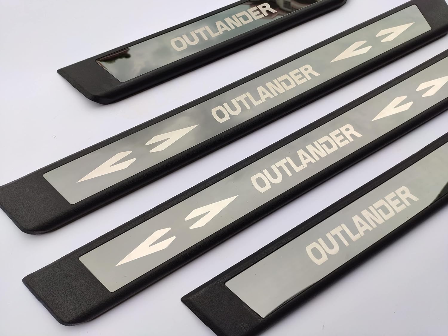 Auto Parts for Mitsubishi Outlander 2013-2022 Accessories, Car Door Sill Scuff Protector,Stainless Steel Door Entry Guard Plate Trim Cover, Kick Panels
